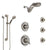 Delta Victorian Dual Thermostatic Control Stainless Steel Finish Shower System with Dual Showerhead, 3 Body Jets, Grab Bar Hand Spray SS17T552SS5
