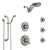 Delta Victorian Dual Thermostatic Control Stainless Steel Finish Shower System, Diverter, Dual Showerhead, 3 Body Sprays, and Hand Shower SS17T552SS6