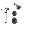 Delta Victorian Venetian Bronze Shower System with Thermostatic Shower Handle, 3-setting Diverter, Showerhead, and Handheld Shower SS17T5585RB