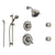 Delta Victorian Stainless Steel Shower System with Thermostatic Shower Handle, 6-setting Diverter, Showerhead, Handheld Shower, and 2 Body Sprays SS17T5591SS
