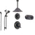 Delta Victorian Venetian Bronze Shower System with Thermostatic Shower Handle, 6-setting Diverter, Large Ceiling Mount Showerhead, Handheld Shower, and Dual Body Spray Plate SS17T5593RB