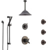 Delta Trinsic Venetian Bronze Shower System with Dual Thermostatic Control, Diverter, Ceiling Showerhead, 3 Body Sprays, and Hand Shower SS17T591RB7