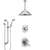 Delta Addison Chrome Finish Shower System with Dual Thermostatic Control Handle, Diverter, Ceiling Mount Showerhead, and Hand Shower SS17T9211