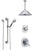 Delta Addison Chrome Shower System with Dual Thermostatic Control Handle, Diverter, Ceiling Mount Showerhead, and Hand Shower with Grab Bar SS17T9212