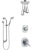 Delta Addison Chrome Finish Shower System with Dual Thermostatic Control Handle, Diverter, Ceiling Mount Showerhead, and Hand Shower SS17T9215