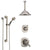Delta Addison Dual Thermostatic Control Stainless Steel Finish Shower System, Diverter, Ceiling Mount Showerhead, and Grab Bar Hand Shower SS17T921SS6