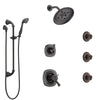 Delta Addison Venetian Bronze Shower System with Dual Thermostatic Control, 6-Setting Diverter, Showerhead, 3 Body Sprays, and Hand Shower SS17T922RB5