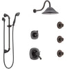 Delta Addison Venetian Bronze Shower System with Dual Thermostatic Control, 6-Setting Diverter, Showerhead, 3 Body Sprays, and Hand Shower SS17T922RB6