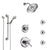 Delta Cassidy Chrome Shower System with Dual Thermostatic Control, Diverter, Showerhead, 3 Body Sprays, and Hand Shower with Grab Bar SS17T9718