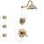 Delta Cassidy Champagne Bronze Shower System with Dual Thermostatic Control Handle, 3-Setting Diverter, Showerhead, and 3 Body Sprays SS17T971CZ3