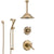 Delta Cassidy Champagne Bronze Shower System with Dual Thermostatic Control Handle, Diverter, Ceiling Mount Showerhead, and Hand Shower SS17T971CZ6