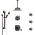 Delta Cassidy Venetian Bronze Dual Thermostatic Control Shower System, Diverter, Ceiling Showerhead, 3 Body Sprays, Grab Bar Hand Spray SS17T971RB7