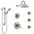 Delta Cassidy Dual Thermostatic Control Stainless Steel Finish Shower System, Diverter, Showerhead, 3 Body Sprays, and Grab Bar Hand Spray SS17T971SS2