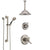 Delta Cassidy Dual Thermostatic Control Stainless Steel Finish Shower System, Diverter, Ceiling Mount Showerhead, and Grab Bar Hand Shower SS17T972SS1