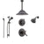 Delta Cassidy Venetian Bronze Shower System with Thermostatic Shower Handle, 6-setting Diverter, Large Rain Ceiling Mount Showerhead, Wall Mount Showerhead, and Handheld Shower SS17T9793RB