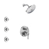 Delta Trinsic Chrome Finish Shower System with Control Handle, Integrated 3-Setting Diverter, Showerhead, and 3 Body Sprays SS248598