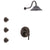 Delta Trinsic Venetian Bronze Finish Shower System with Control Handle, Integrated 3-Setting Diverter, Showerhead, and 3 Body Sprays SS24859RB12
