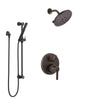 Delta Trinsic Venetian Bronze Shower System with Control Handle, Integrated 3-Setting Diverter, Showerhead, and Hand Shower with Slidebar SS24859RB2