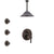 Delta Trinsic Venetian Bronze Shower System with Control Handle, Integrated 3-Setting Diverter, Ceiling Mount Showerhead, and 3 Body Sprays SS24859RB7