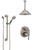 Delta Trinsic Stainless Steel Finish Shower System with Control Handle, Integrated Diverter, Ceiling Showerhead, and Grab Bar Hand Shower SS24859SS7