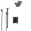 Delta Ara Venetian Bronze Shower System with Control Handle, Integrated 3-Setting Diverter, Showerhead, and Hand Shower with Slidebar SS24867RB6