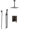 Delta Ara Venetian Bronze Shower System with Control Handle, Integrated Diverter, Ceiling Mount Showerhead, and Hand Shower with Slidebar SS24867RB8