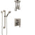 Delta Ara Stainless Steel Finish Shower System with Control Handle, Integrated Diverter, Ceiling Mount Showerhead, and Grab Bar Hand Shower SS24867SS3