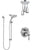 Delta Cassidy Chrome Finish Shower System with Control Handle, Integrated Diverter, Ceiling Mount Showerhead, and Temp2O Hand Shower SS2489710