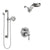 Delta Cassidy Chrome Finish Shower System with Control Handle, Integrated 3-Setting Diverter, Dual Showerhead, and Hand Shower with Grab Bar SS2489712