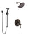 Delta Cassidy Venetian Bronze Shower System with Control Handle, Integrated 3-Setting Diverter, Showerhead, and Hand Shower with Slidebar SS24897RB10