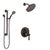 Delta Cassidy Venetian Bronze Shower System with Control Handle, Integrated 3-Setting Diverter, Showerhead, and Hand Shower with Grab Bar SS24897RB11