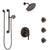 Delta Trinsic Venetian Bronze Shower System with Control Handle, Integrated Diverter, Showerhead, 3 Body Sprays, and Grab Bar Hand Shower SS24959RB4