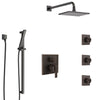 Delta Ara Venetian Bronze Shower System with Control Handle, Integrated 6-Setting Diverter, Showerhead, 3 Body Sprays, and Hand Shower SS24967RB6