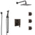 Delta Ara Venetian Bronze Shower System with Control Handle, Integrated 6-Setting Diverter, Showerhead, 3 Body Sprays, and Hand Shower SS24967RB6