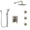 Delta Ara Stainless Steel Finish Shower System with Control Handle, Integrated Diverter, Showerhead, 3 Body Sprays, and Hand Shower SS24967SS5