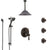 Delta Cassidy Venetian Bronze Shower System with Control Handle, Integrated Diverter, Ceiling Showerhead, 3 Body Sprays, and Hand Shower SS24997RB11