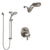 Delta Trinsic Dual Control Handle Stainless Steel Finish Shower System, Integrated Diverter, Dual Showerhead, and Temp2O Hand Shower SS27859SS4