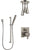 Delta Ara Dual Control Handle Stainless Steel Finish Shower System, Integrated Diverter, Ceiling Mount Showerhead, and Hand Shower SS27867SS6
