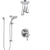 Delta Cassidy Chrome Finish Shower System with Dual Control Handle, Integrated Diverter, Ceiling Mount Showerhead, and Temp2O Hand Shower SS2789710