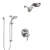 Delta Cassidy Chrome Finish Shower System with Dual Control Handle, Integrated Diverter, Dual Showerhead, & Temp2O Hand Shower with Slidebar SS2789711