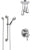 Delta Cassidy Chrome Shower System with Dual Control Handle, Integrated Diverter, Ceiling Mount Showerhead, and Hand Shower with Grab Bar SS278979