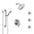 Delta Trinsic Chrome Shower System with Dual Control Handle, Integrated Diverter, Showerhead, 3 Body Sprays, and Hand Shower with Grab Bar SS279592