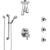Delta Trinsic Chrome Shower System with Dual Control Handle, Integrated Diverter, Ceiling Showerhead, 3 Body Sprays, and Grab Bar Hand Shower SS279594