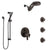 Delta Trinsic Venetian Bronze Shower System with Dual Control Handle, Integrated Diverter, Dual Showerhead, 3 Body Sprays, and Hand Shower SS27959RB10