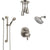 Delta Trinsic Dual Control Handle Stainless Steel Finish Shower System, Showerhead, Ceiling Showerhead, Grab Bar Hand Spray SS27959SS2