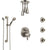 Delta Trinsic Dual Control Handle Stainless Steel Finish Shower System, Ceiling Showerhead, 3 Body Jets, Grab Bar Hand Spray SS27959SS3