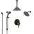 Delta Cassidy Venetian Bronze Shower System with Dual Control Handle, Integrated Diverter, Showerhead, Ceiling Showerhead, and Hand Shower SS27997RB10