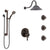 Delta Cassidy Venetian Bronze Shower System with Dual Control Handle, Integrated Diverter, Showerhead, 3 Body Sprays, Grab Bar Hand Spray SS27997RB3