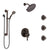 Delta Cassidy Venetian Bronze Shower System with Dual Control Handle, Integrated Diverter, Showerhead, 3 Body Sprays, Grab Bar Hand Spray SS27997RB4