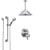 Delta Trinsic Chrome Integrated Diverter Shower System with Dual Thermostatic Control, Ceiling Mount Showerhead, and Grab Bar Hand Shower SS27T8591